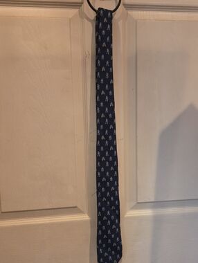 Star Wars Navy Tie with R2-D2 Motif